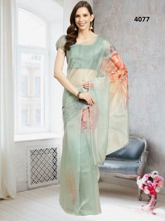 Navya By Trendy Organza Party Wear Sarees Catalog